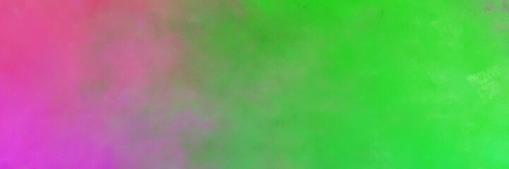beautiful abstract painting background graphic with moderate green, lime green and pale violet red colors and space for text or image. can be used as horizontal background texture