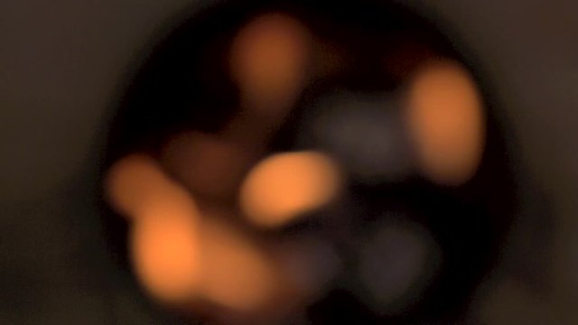 dreamy image of an out of focus bonfire with a deep bokeh on it