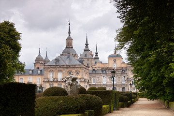 Obraz premium La granja, españa: Palace of San Ildefonso in segovia
