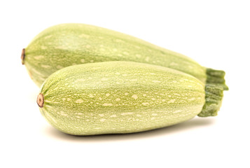 Light green, called white calabacin, variety of summer squash or courgette popular in Canary Islands. 
Difficult to transport, mostly consumed locally.