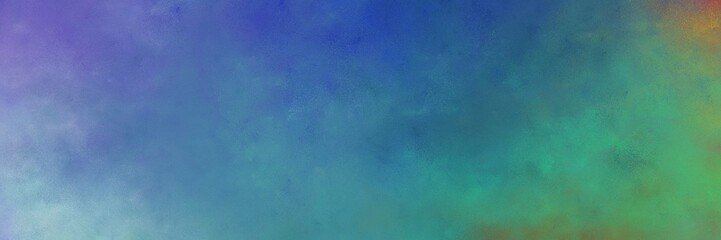 beautiful vintage texture, distressed old textured painted design with teal blue and pastel blue colors. background with space for text or image. can be used as horizontal header or banner orientation