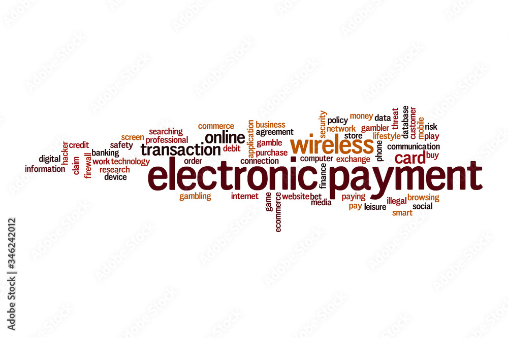 Canvas Prints Electronic payment word cloud concept