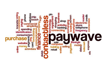 Fototapeta premium Paywave word cloud concept