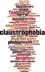 Claustrophobia word cloud