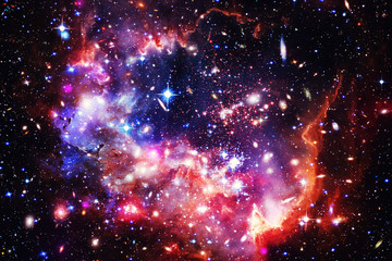 Space and galaxy. The elements of this image furnished by NASA.