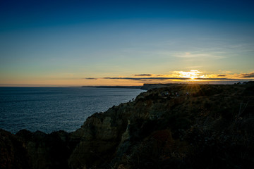 Sunset in the Pacific Ocean, Portugal