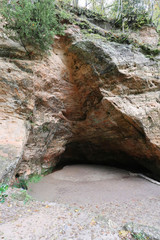 The Gutman Cave, Gauja Nationalpark in Latvia, baltic states, Europe