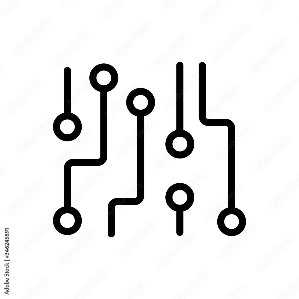 Poster network communication analysis icon vector. network communication analysis sign. isolated contour sy