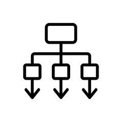 gradual algorithm icon vector. gradual algorithm sign. isolated contour symbol illustration