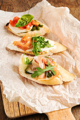 Delicious Healthy Sandwiches.on the Parchment