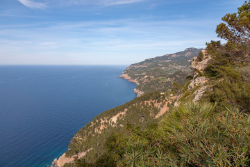 Landschaft an der Nordwest-Küste von Mallorca