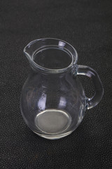 Empty glass jug