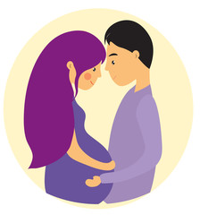 married couple expecting a baby