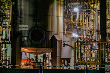 川崎・京浜工業地帯の工場夜景