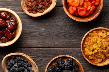 Various dried fruits