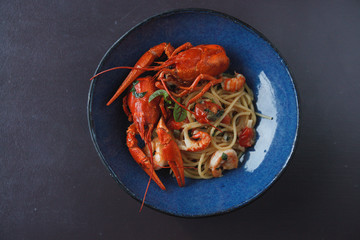 pasta shrimp with lobster