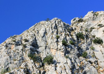 mountain in Omis, Croatia