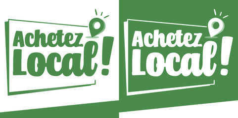 Achetez local - logo / label / autocollant