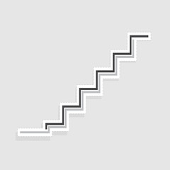 staircase line background design for business vector graphic.