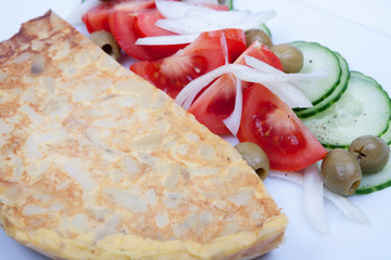 traditional spanish potato omelette
