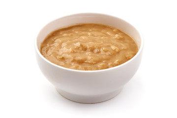 Cream sauce, isolated on white background