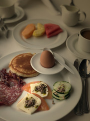 breakfast on the table