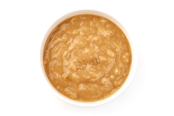 Cream sauce, isolated on white background