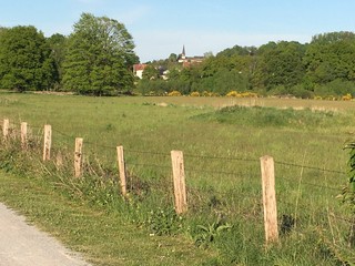 Blick vom Ruhrtalradweg Richtung Echthausen, einem Ortsteil von Wickede an der Ruhr