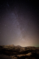 Ciel &eacute;toil&eacute; &agrave; Tromso en Norv&egrave;ge