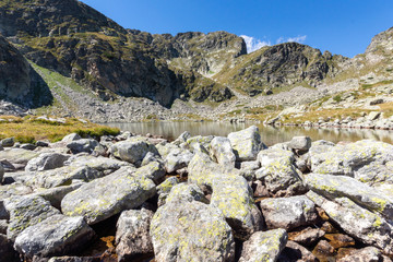 Landscape from hiking trail for Malyovitsa peak, Rila Mountain