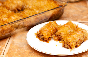 homemade Turkish Ramadan Dessert Baklava