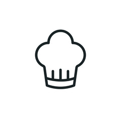 Kitchen Hat Icon - Chef hat icon - cooking icon symbol - Vector