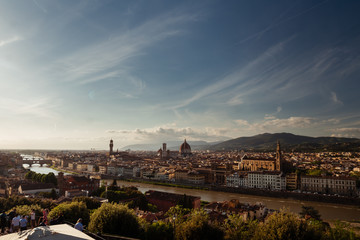 Fototapeta na wymiar Florence sky landscape