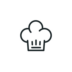 Kitchen Hat Icon - Chef hat icon - cooking icon symbol - Vector