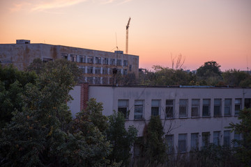 Sights from Jandem tepe in Plovdiv, Bulgaria