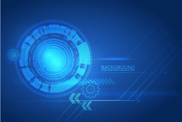 business background business background Abstract business background.Vector design. Circle blue abstract technology innovation concept vector background
