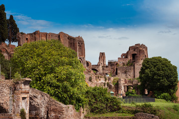 Rome ruins landscape sky