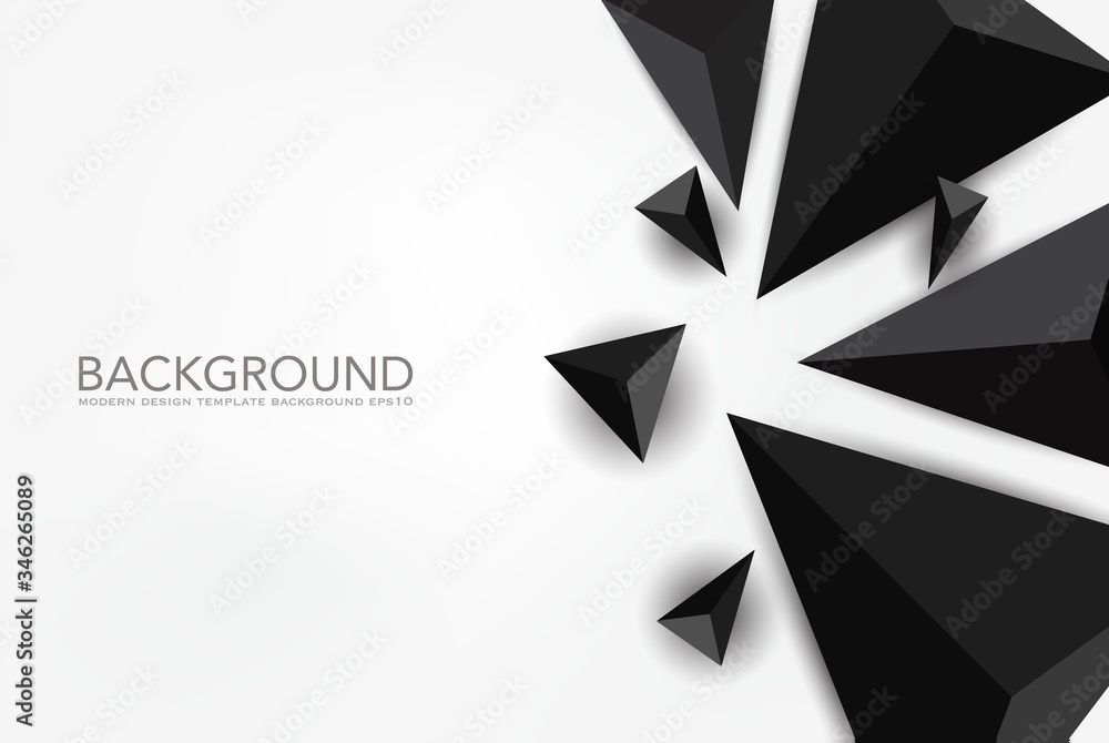 Canvas Prints abstract triangle background. 3d triangles. modern wallpaper. polygonal shapes background, low poly 