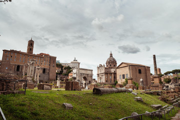 Fototapeta premium Rome ruins landscape sky