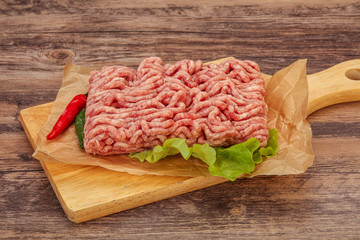 Raw Minced pork meat for cooking