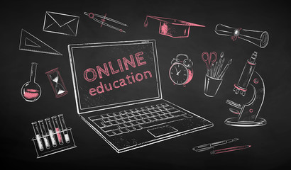 Collection of online education items