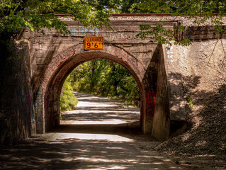 Country Road old brick bridge