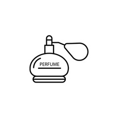 perfume line illustration icon on white background
