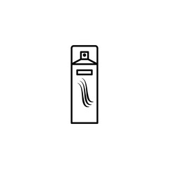 hairspray line illustration icon on white background