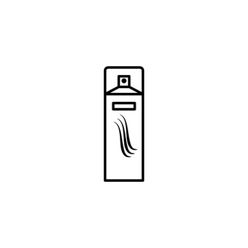 recommend clip art: hairspray line illustration icon on white background