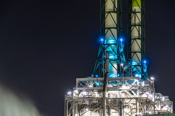 川崎・京浜工業地帯の工場夜景