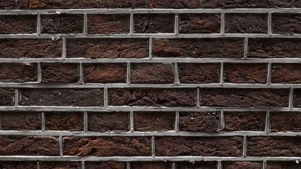 Abstract brick wall background, closeup. Brown brick wall texture.