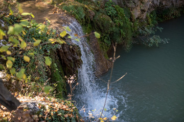 Beautiful sights from the Hotnishki waterfall, near Veliko Tarnovo, Bulgaria