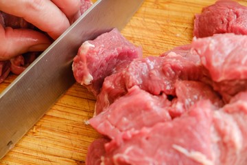 Meat beef fresh board cut,  ingredient.