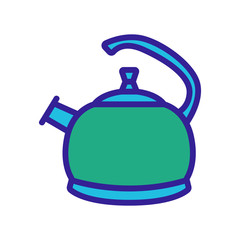 Obraz premium large gas boiler kettle icon vector. large gas boiler kettle sign. color symbol illustration